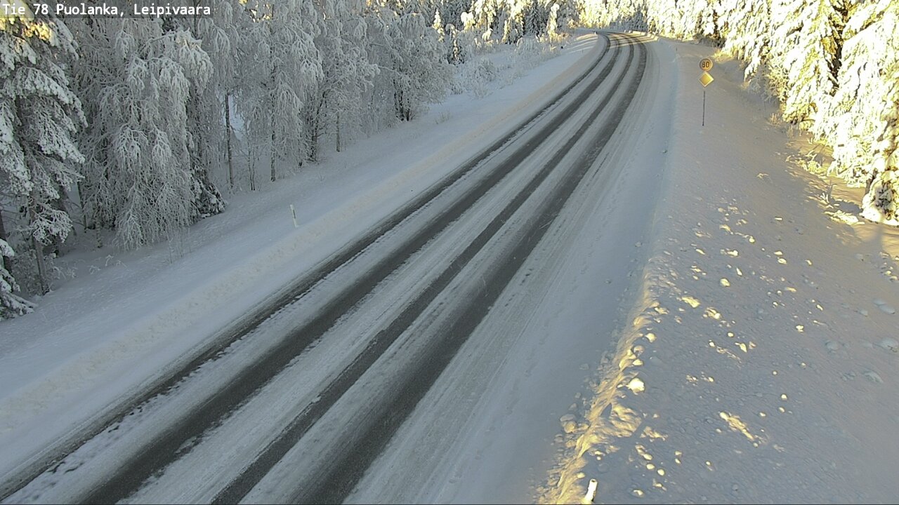 Weather Camera Image Väg 78 Puolango, Leipivaara, Puolanka, Kainuu