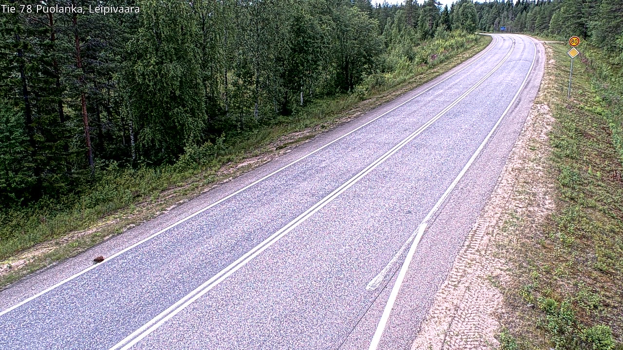 Weather Camera Image Road 78 Puolanka, Leipivaara, Puolanka, Kainuu