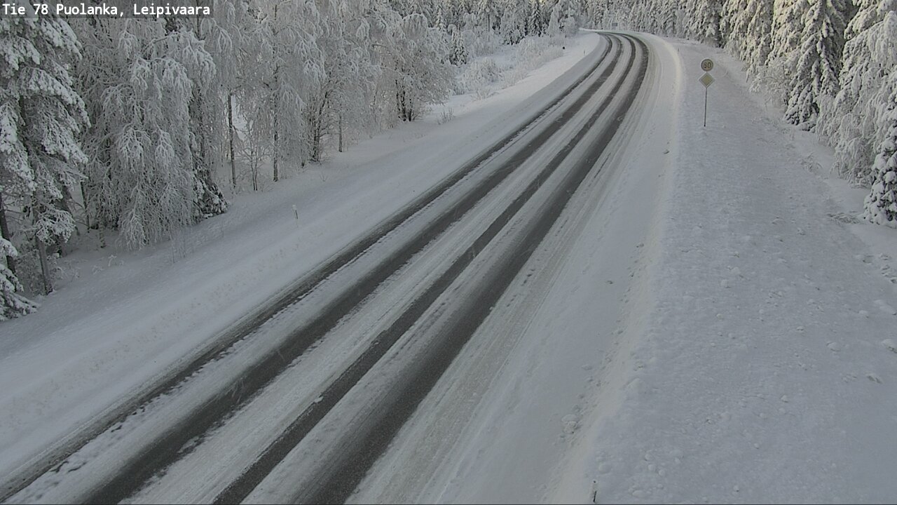 Weather Camera Image Väg 78 Puolango, Leipivaara, Puolanka, Kainuu