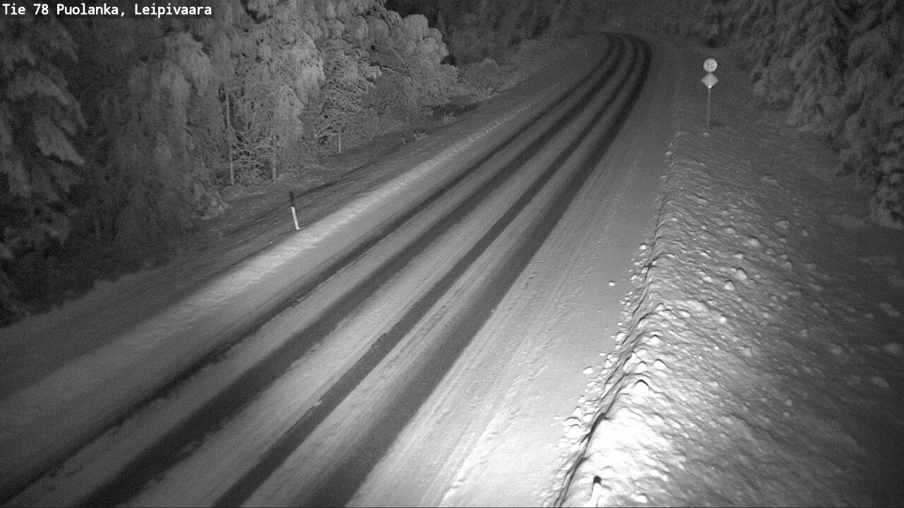 Weather Camera Image Väg 78 Puolango, Leipivaara, Puolanka, Kainuu