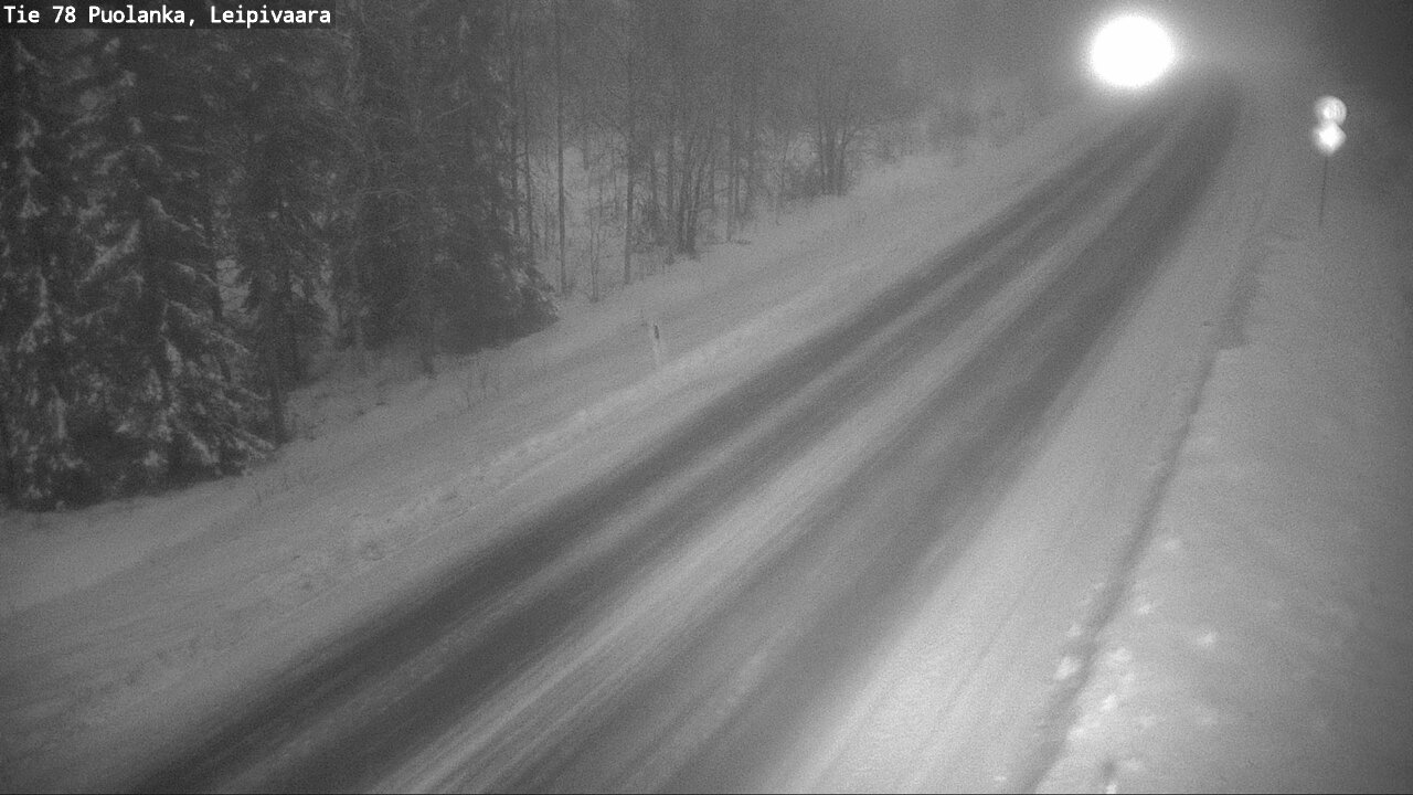Weather Camera Image Road 78 Puolanka, Leipivaara, Puolanka, Kainuu