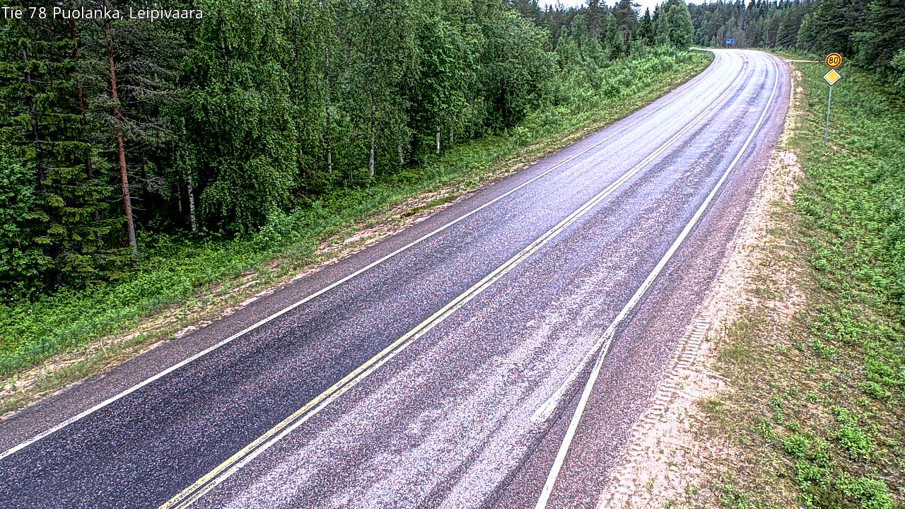 Kelikamerat Kuva Tie 78 Puolanka, Leipivaara, Puolanka, Kainuu