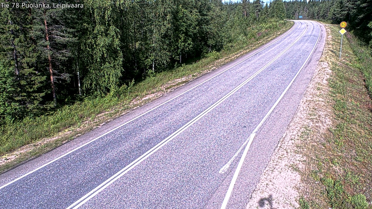 Kelikamerat Kuva Tie 78 Puolanka, Leipivaara, Puolanka, Kainuu
