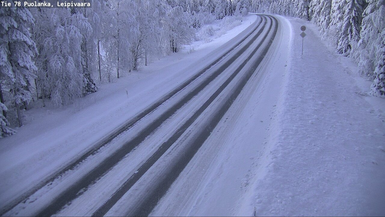 Weather Camera Image Väg 78 Puolango, Leipivaara, Puolanka, Kainuu