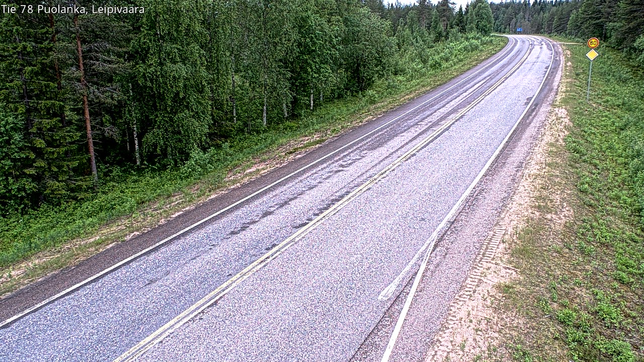 Weather Camera Image Road 78 Puolanka, Leipivaara, Puolanka, Kainuu