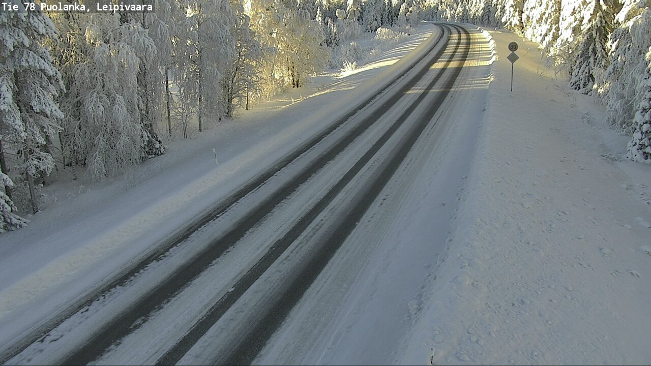 Weather Camera Image Väg 78 Puolango, Leipivaara, Puolanka, Kainuu