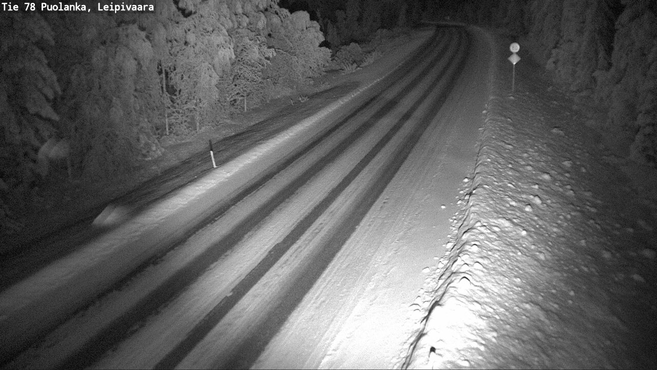 Weather Camera Image Road 78 Puolanka, Leipivaara, Puolanka, Kainuu