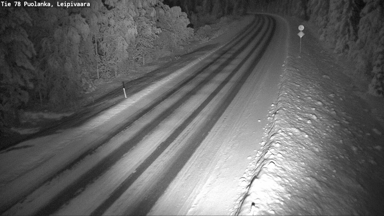 Weather Camera Image Väg 78 Puolango, Leipivaara, Puolanka, Kainuu