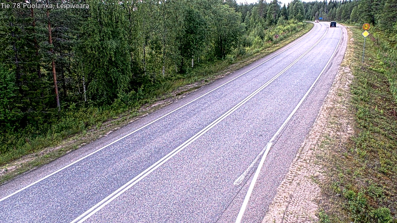 Weather Camera Image Road 78 Puolanka, Leipivaara, Puolanka, Kainuu