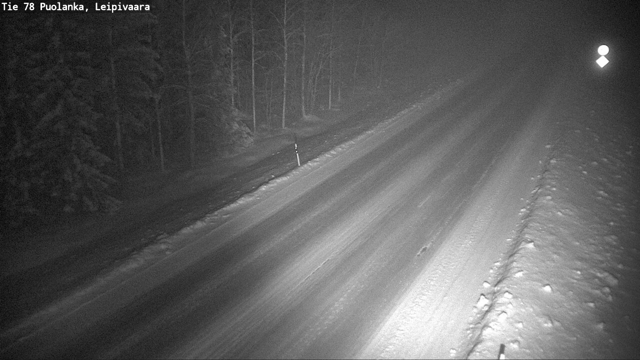 Weather Camera Image Road 78 Puolanka, Leipivaara, Puolanka, Kainuu
