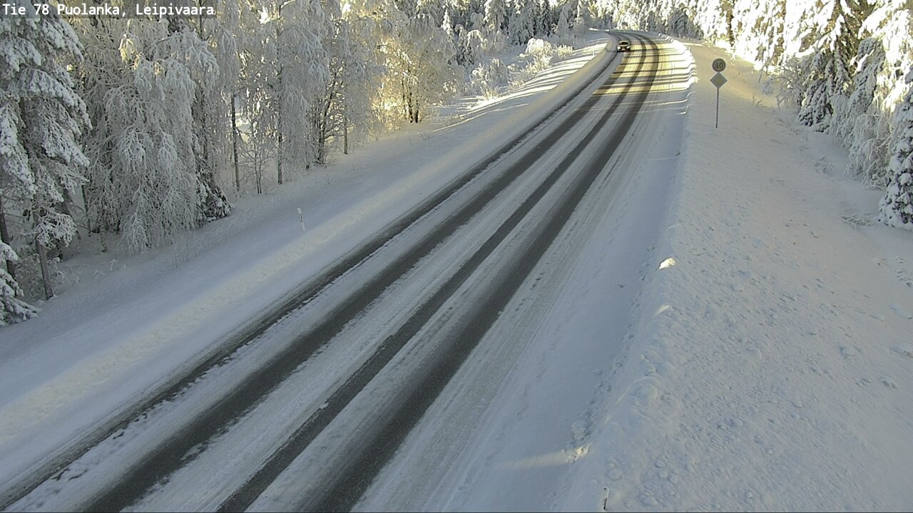 Weather Camera Image Väg 78 Puolango, Leipivaara, Puolanka, Kainuu