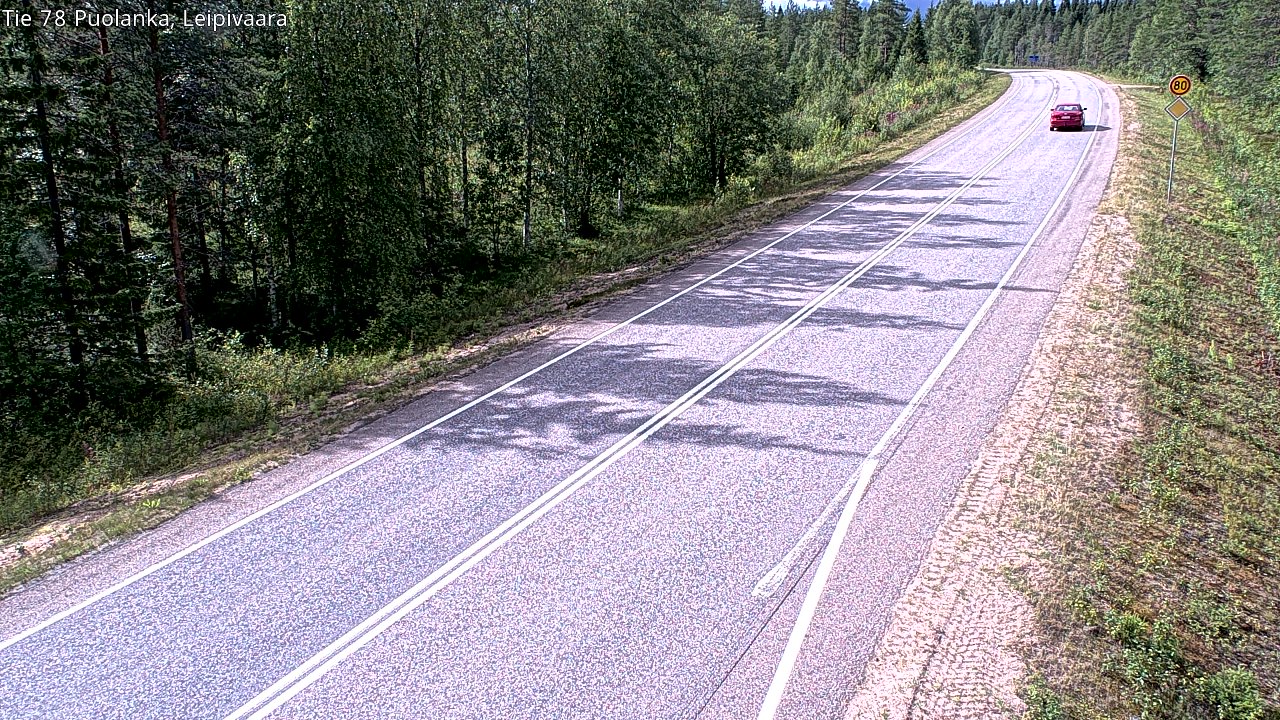 Weather Camera Image Road 78 Puolanka, Leipivaara, Puolanka, Kainuu
