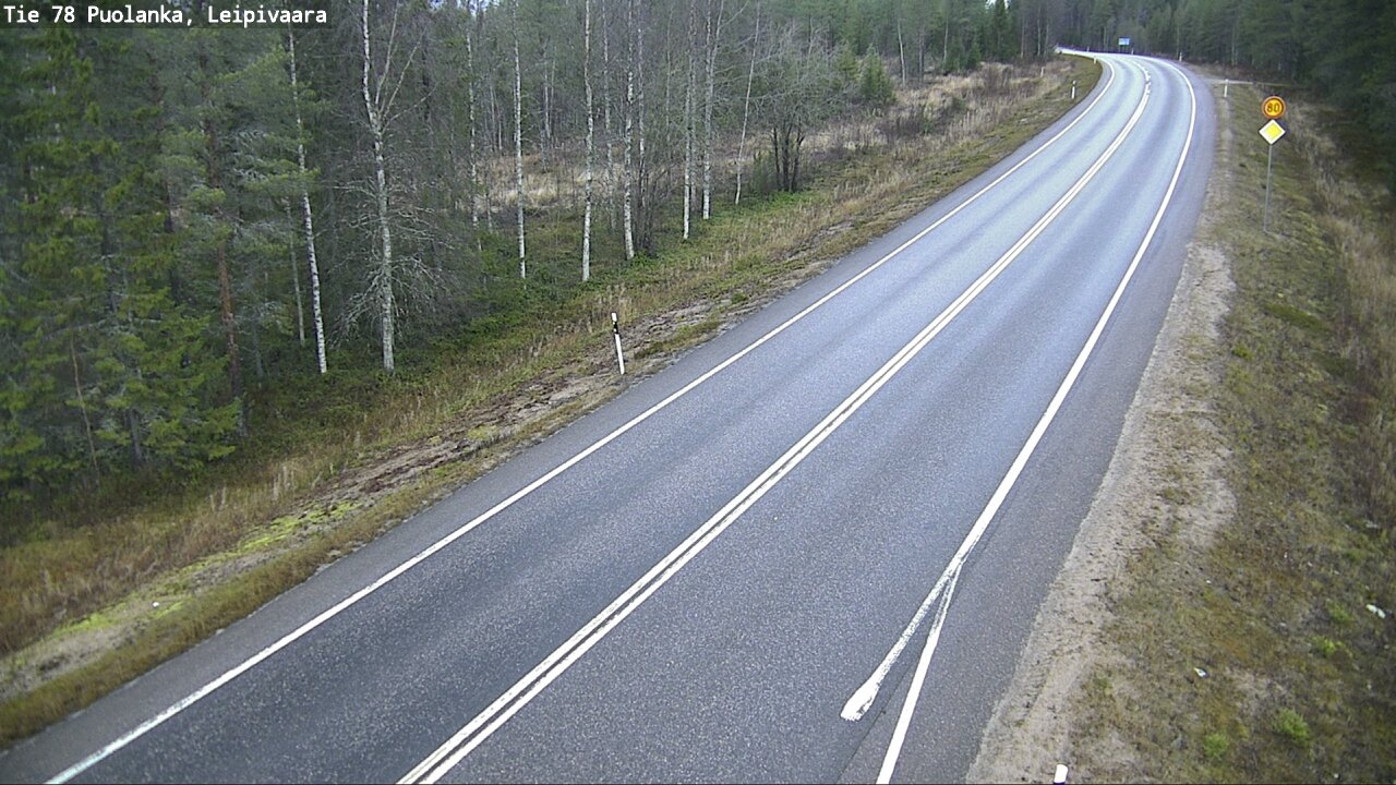 Kelikamerat Kuva Tie 78 Puolanka, Leipivaara, Puolanka, Kainuu