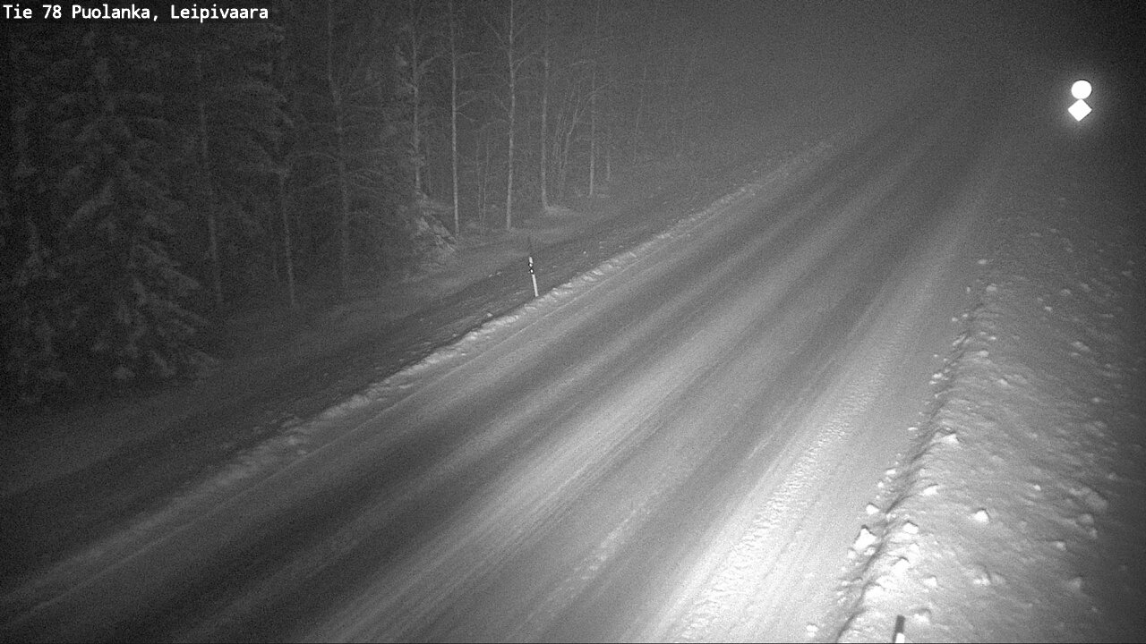 Weather Camera Image Road 78 Puolanka, Leipivaara, Puolanka, Kainuu