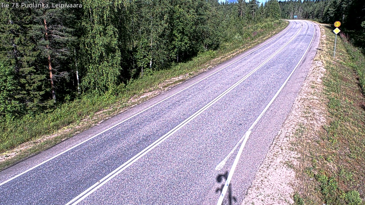 Kelikamerat Kuva Tie 78 Puolanka, Leipivaara, Puolanka, Kainuu
