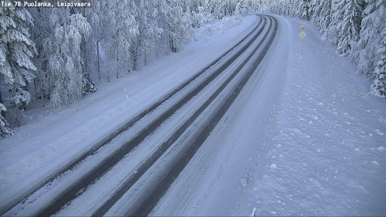 Weather Camera Image Väg 78 Puolango, Leipivaara, Puolanka, Kainuu