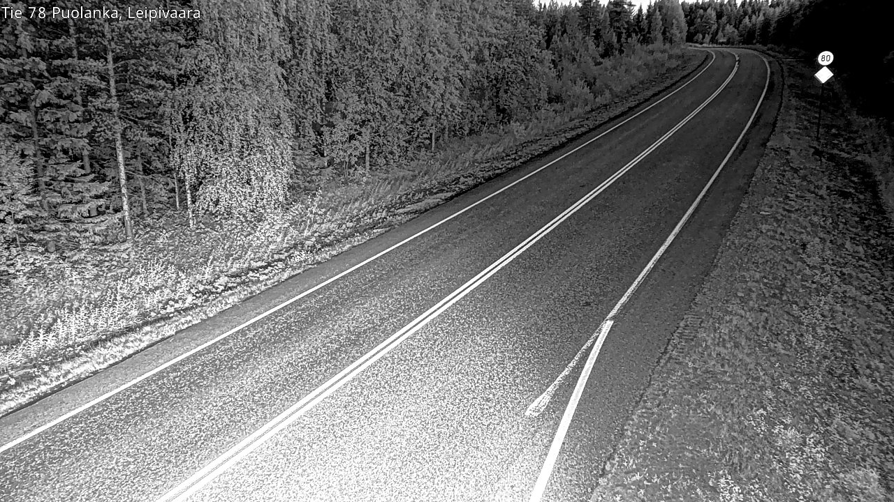 Weather Camera Image Road 78 Puolanka, Leipivaara, Puolanka, Kainuu