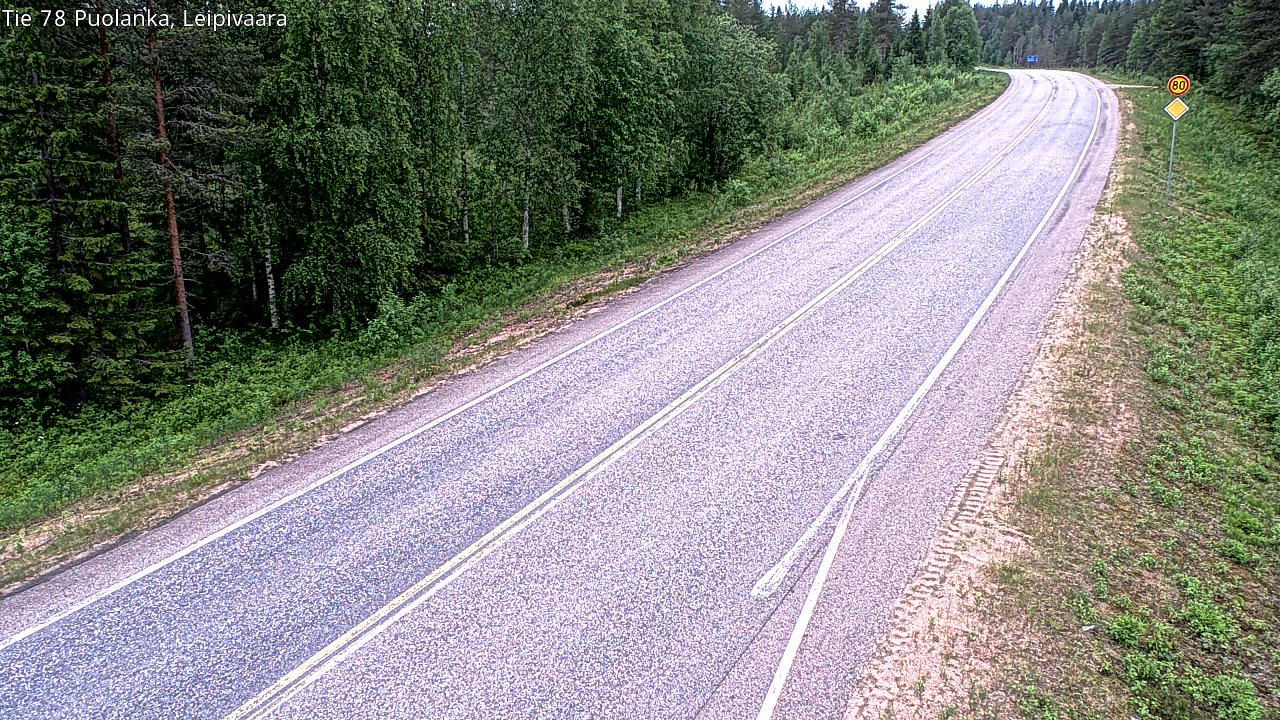 Kelikamerat Kuva Tie 78 Puolanka, Leipivaara, Puolanka, Kainuu