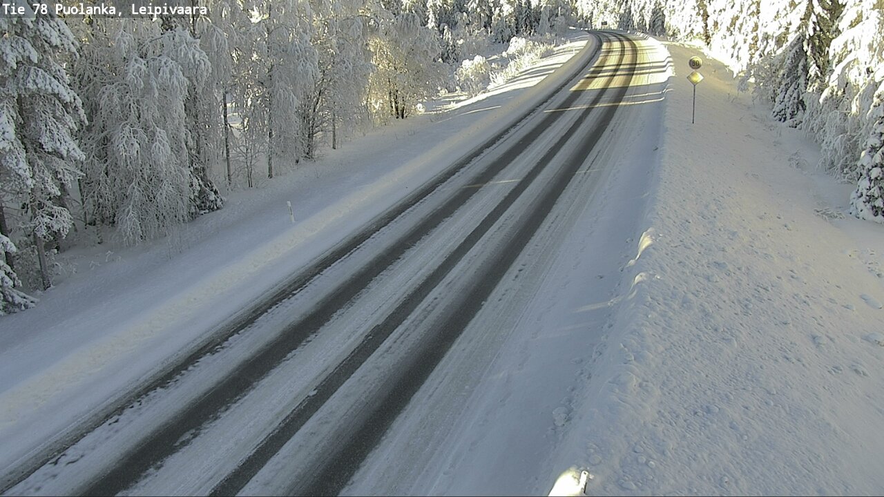 Weather Camera Image Väg 78 Puolango, Leipivaara, Puolanka, Kainuu