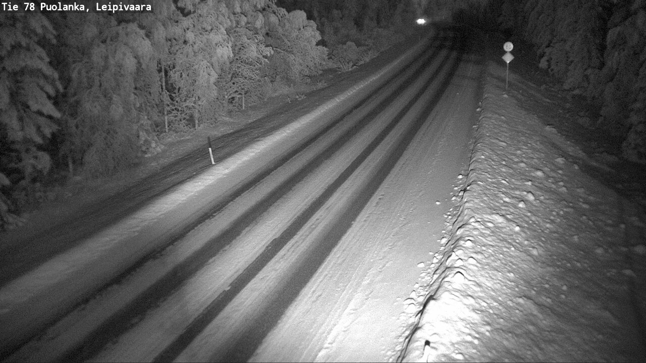 Weather Camera Image Väg 78 Puolango, Leipivaara, Puolanka, Kainuu