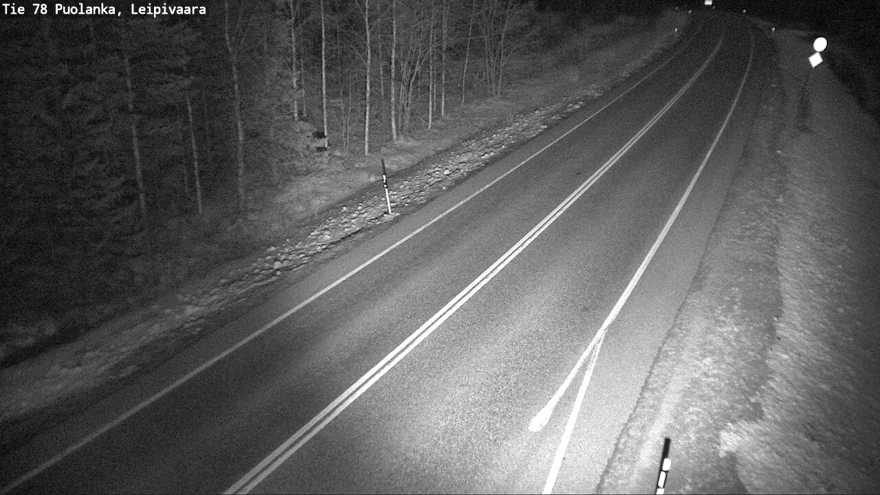 Weather Camera Image Road 78 Puolanka, Leipivaara, Puolanka, Kainuu
