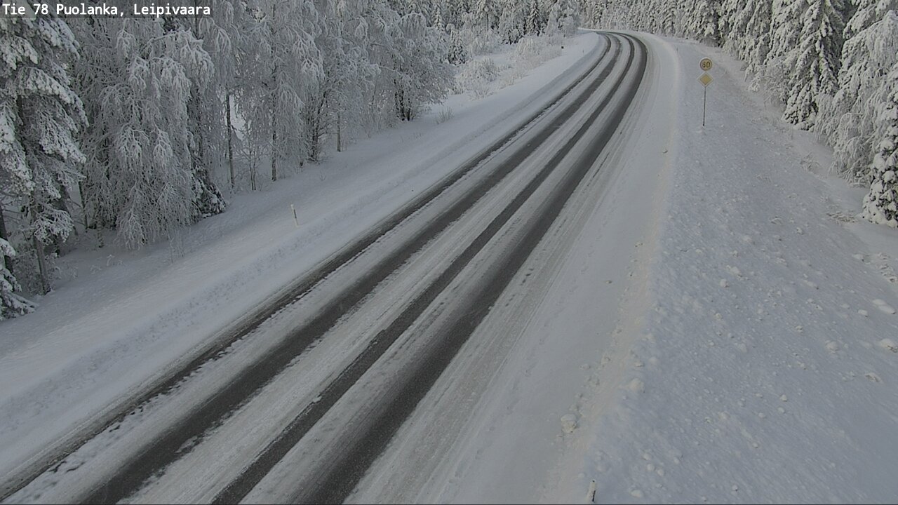 Weather Camera Image Väg 78 Puolango, Leipivaara, Puolanka, Kainuu