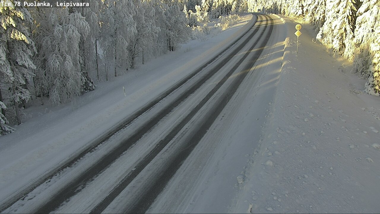 Weather Camera Image Väg 78 Puolango, Leipivaara, Puolanka, Kainuu