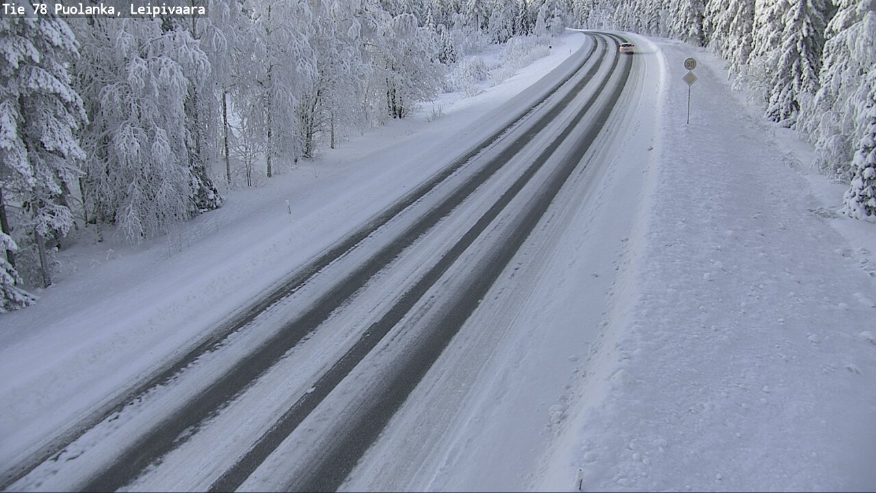 Weather Camera Image Väg 78 Puolango, Leipivaara, Puolanka, Kainuu