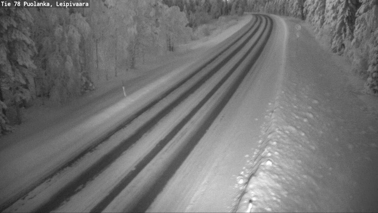 Weather Camera Image Väg 78 Puolango, Leipivaara, Puolanka, Kainuu