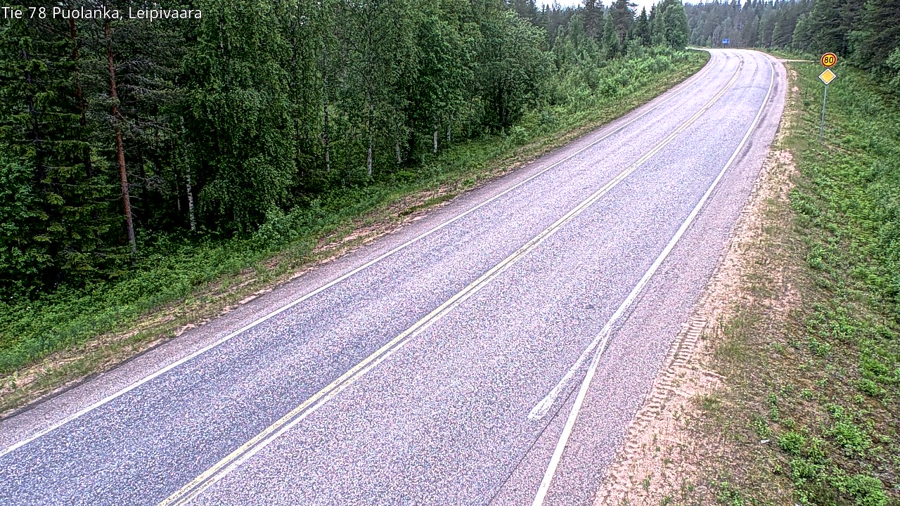 Kelikamerat Kuva Tie 78 Puolanka, Leipivaara, Puolanka, Kainuu