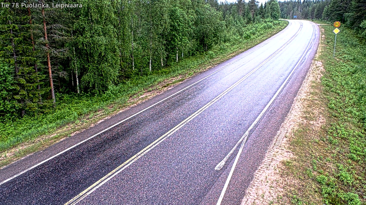 Kelikamerat Kuva Tie 78 Puolanka, Leipivaara, Puolanka, Kainuu