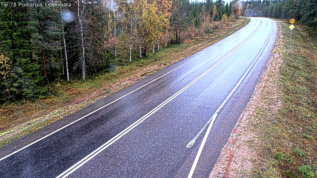 Weather Camera Image Road 78 Puolanka, Leipivaara, Puolanka, Kainuu