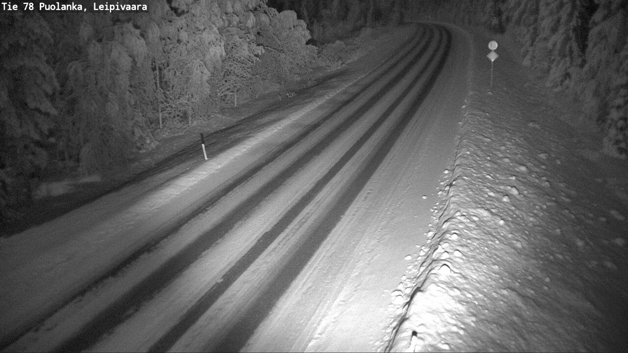 Weather Camera Image Väg 78 Puolango, Leipivaara, Puolanka, Kainuu