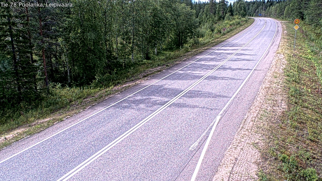 Weather Camera Image Road 78 Puolanka, Leipivaara, Puolanka, Kainuu