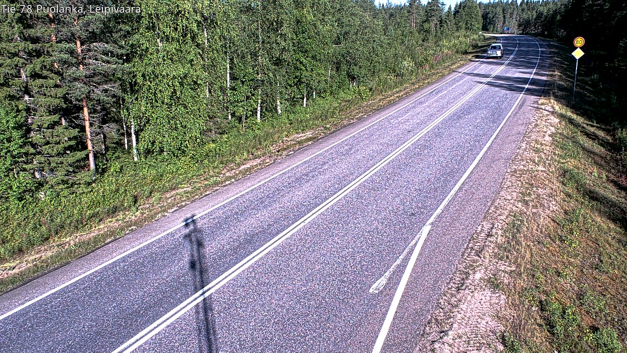 Weather Camera Image Road 78 Puolanka, Leipivaara, Puolanka, Kainuu