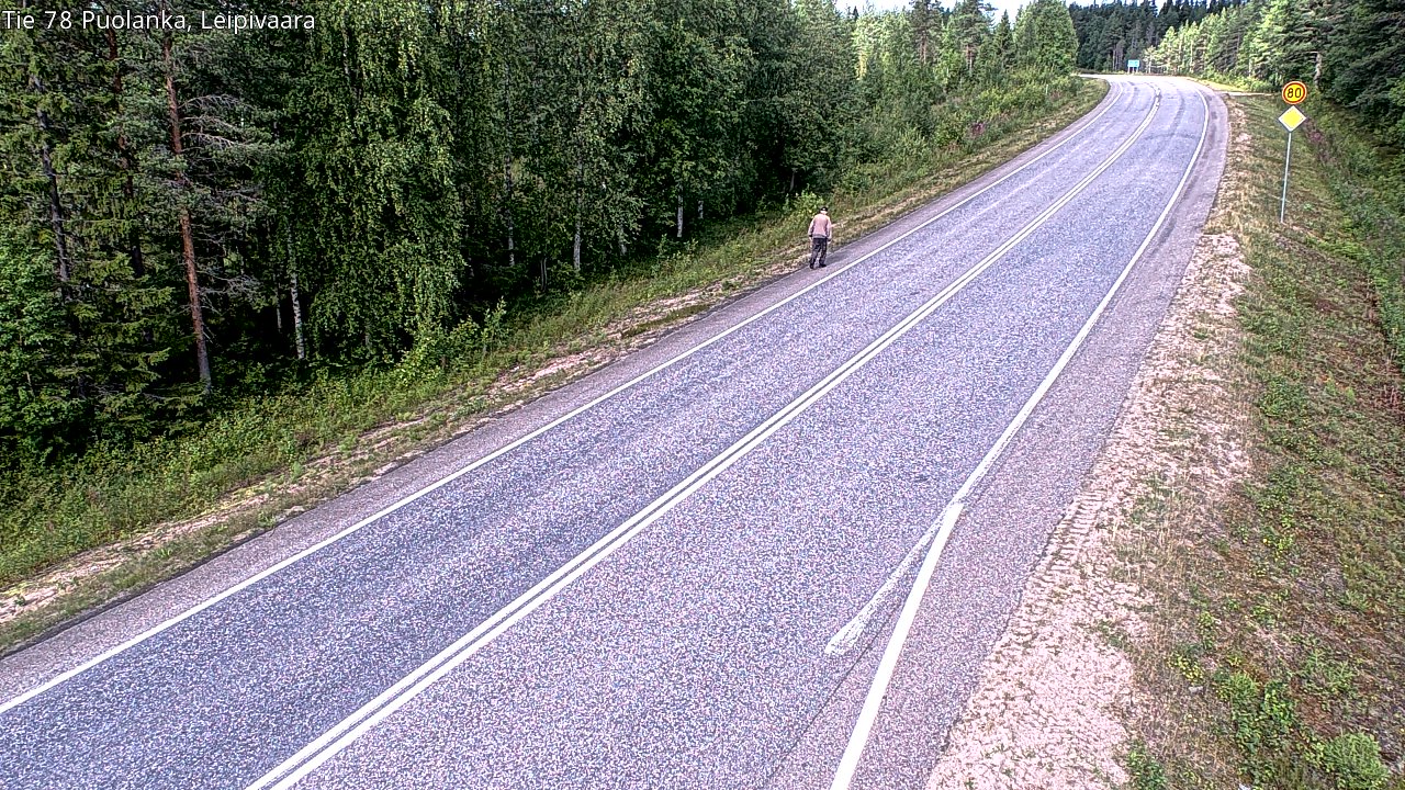 Kelikamerat Kuva Tie 78 Puolanka, Leipivaara, Puolanka, Kainuu