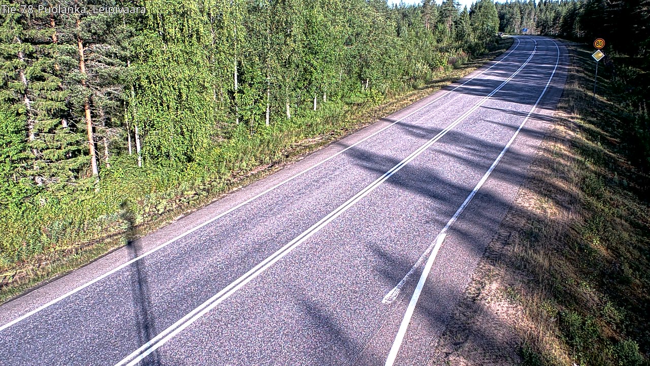 Weather Camera Image Road 78 Puolanka, Leipivaara, Puolanka, Kainuu