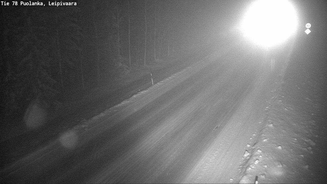 Weather Camera Image Road 78 Puolanka, Leipivaara, Puolanka, Kainuu