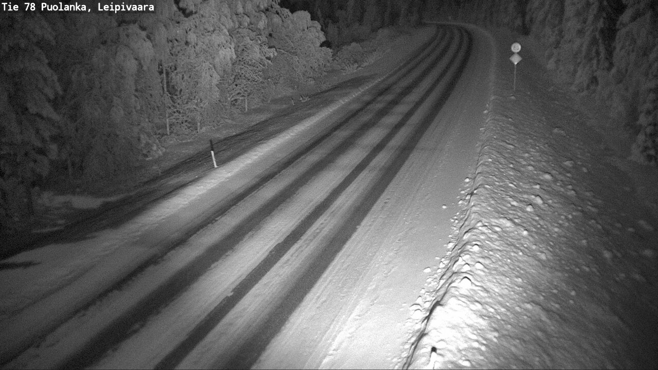 Weather Camera Image Väg 78 Puolango, Leipivaara, Puolanka, Kainuu