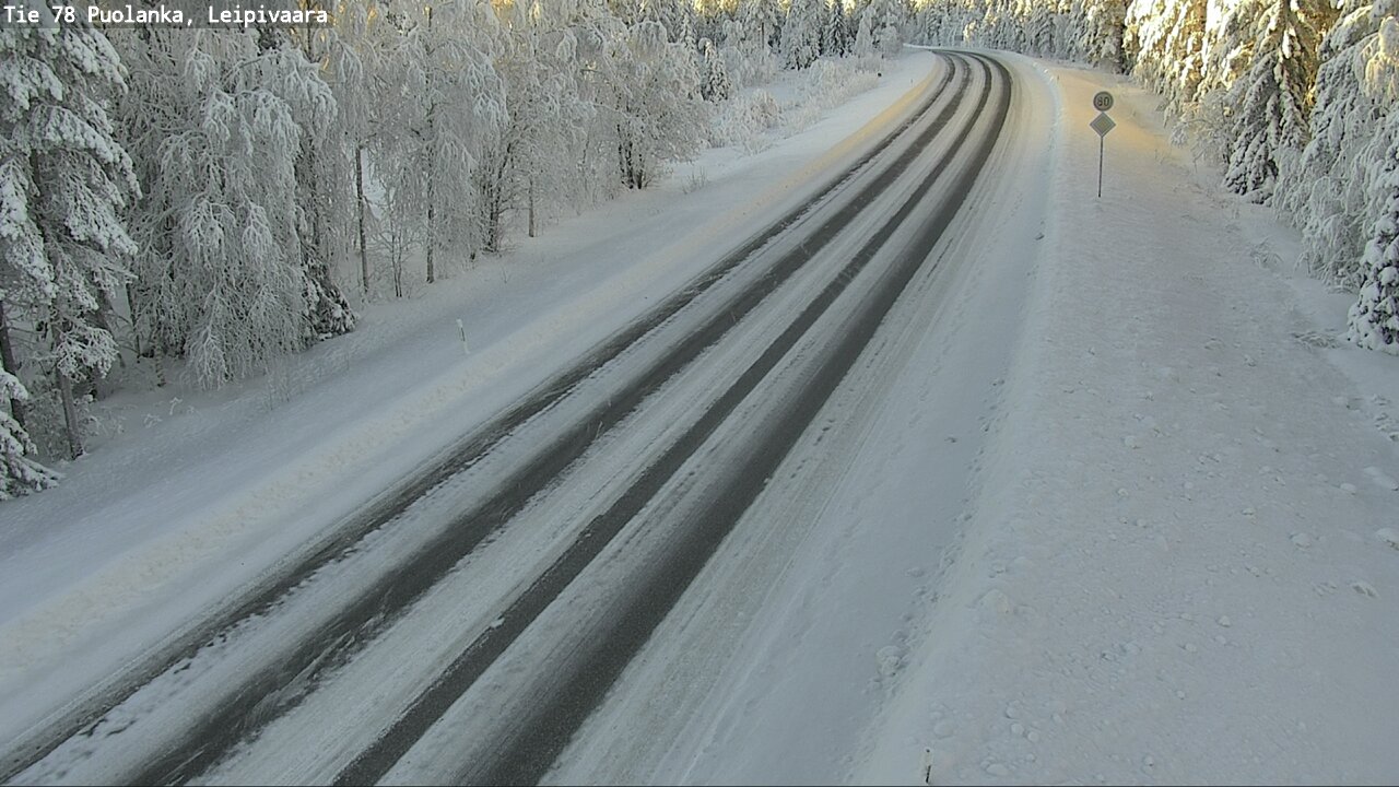 Weather Camera Image Väg 78 Puolango, Leipivaara, Puolanka, Kainuu