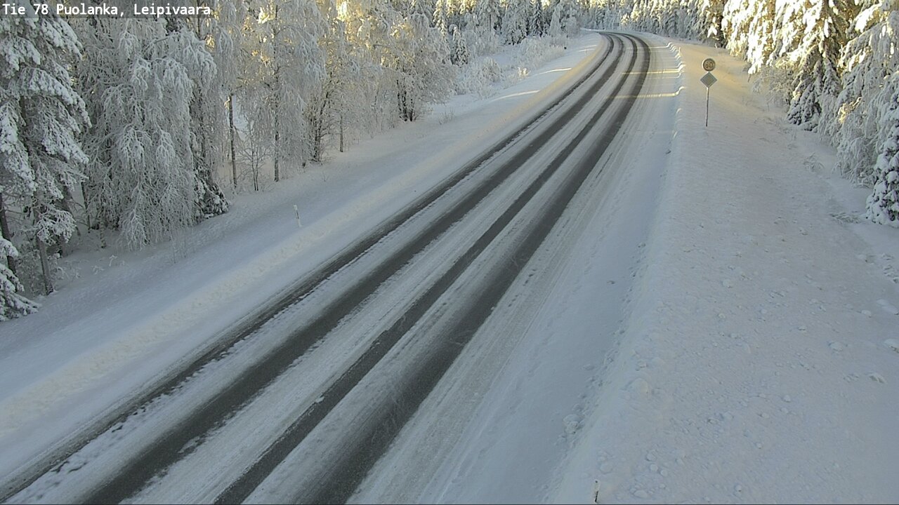 Weather Camera Image Väg 78 Puolango, Leipivaara, Puolanka, Kainuu