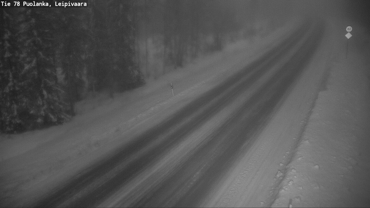 Weather Camera Image Road 78 Puolanka, Leipivaara, Puolanka, Kainuu
