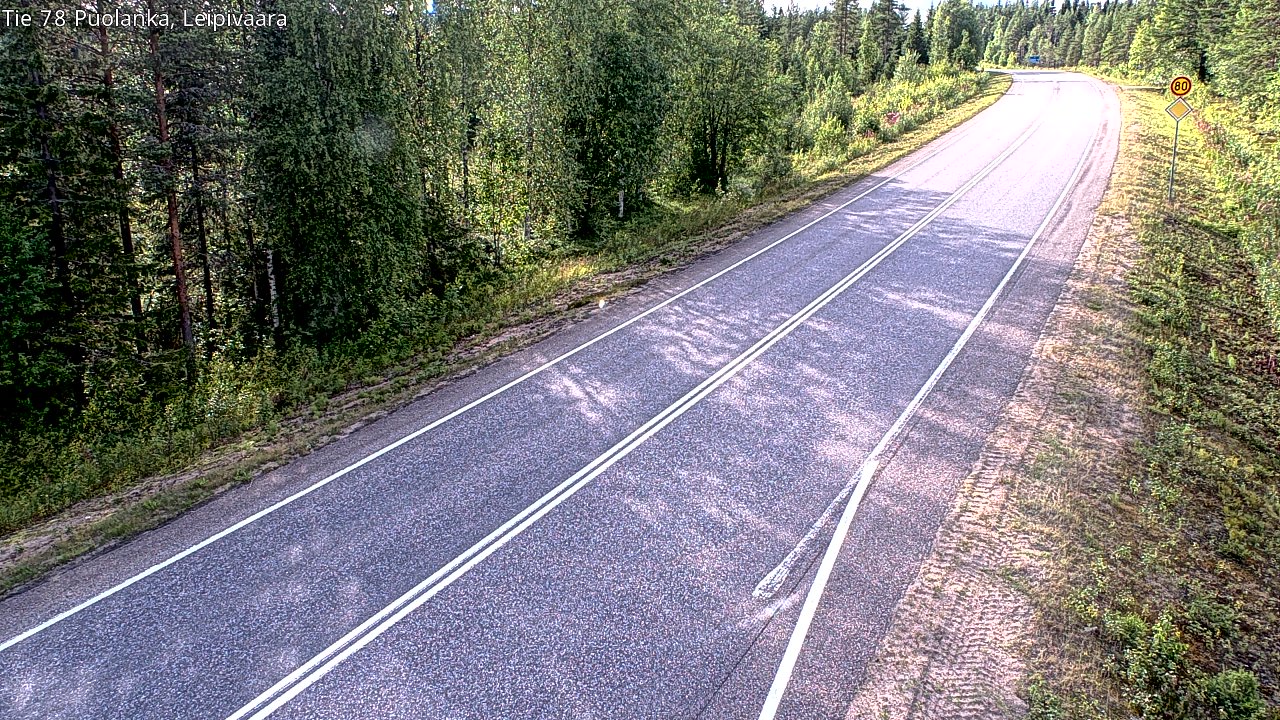 Weather Camera Image Road 78 Puolanka, Leipivaara, Puolanka, Kainuu