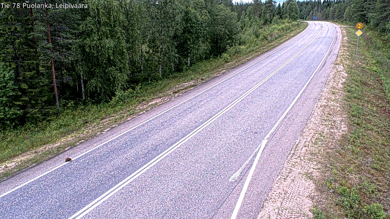 Weather Camera Image Road 78 Puolanka, Leipivaara, Puolanka, Kainuu