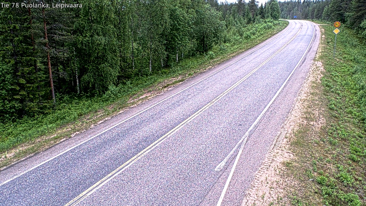 Kelikamerat Kuva Tie 78 Puolanka, Leipivaara, Puolanka, Kainuu