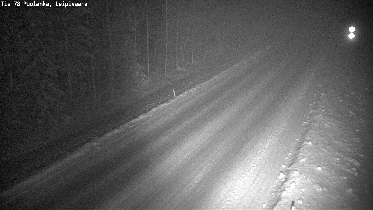 Weather Camera Image Road 78 Puolanka, Leipivaara, Puolanka, Kainuu