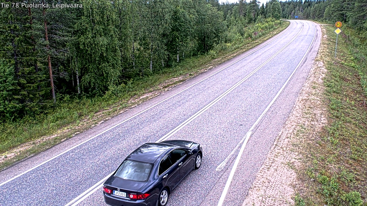 Weather Camera Image Road 78 Puolanka, Leipivaara, Puolanka, Kainuu