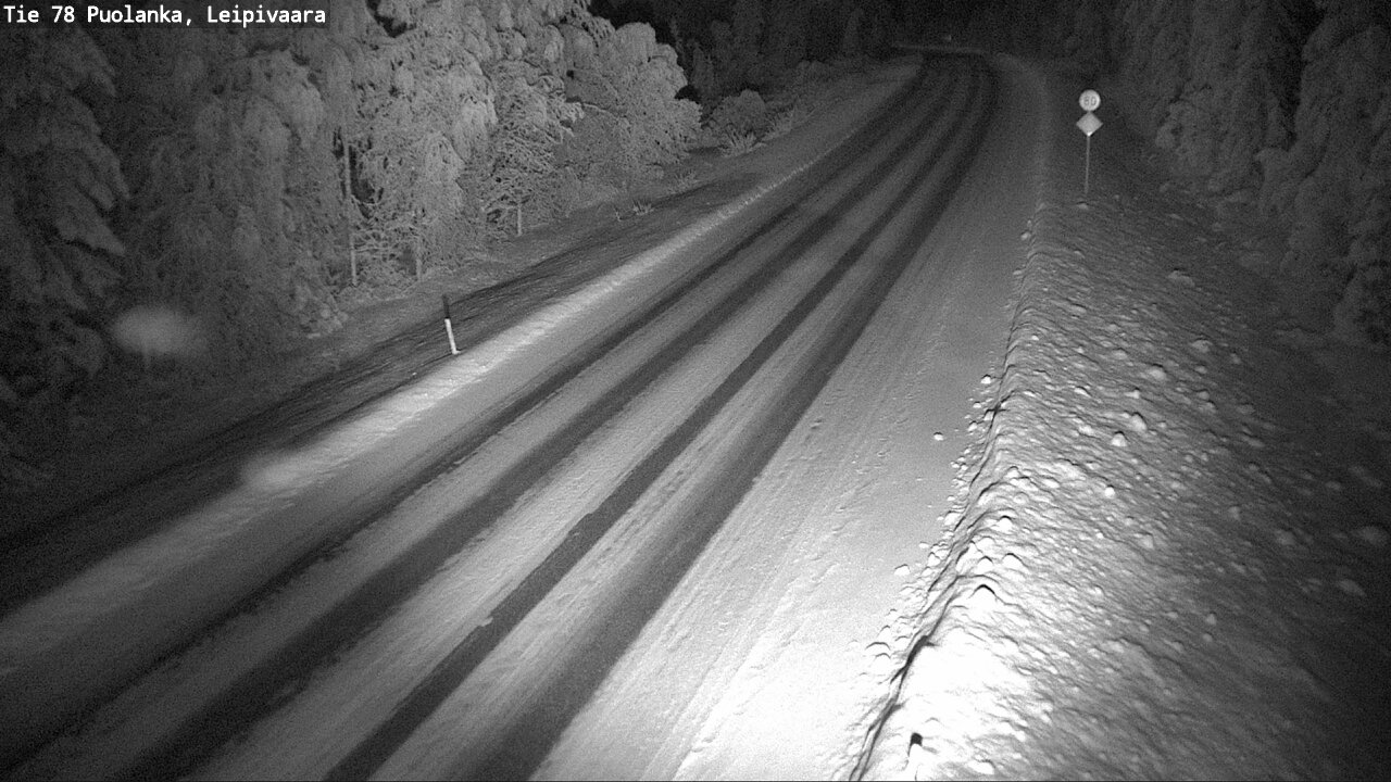 Weather Camera Image Road 78 Puolanka, Leipivaara, Puolanka, Kainuu