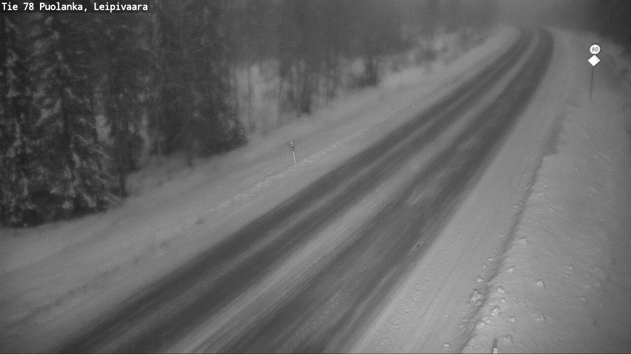Weather Camera Image Road 78 Puolanka, Leipivaara, Puolanka, Kainuu
