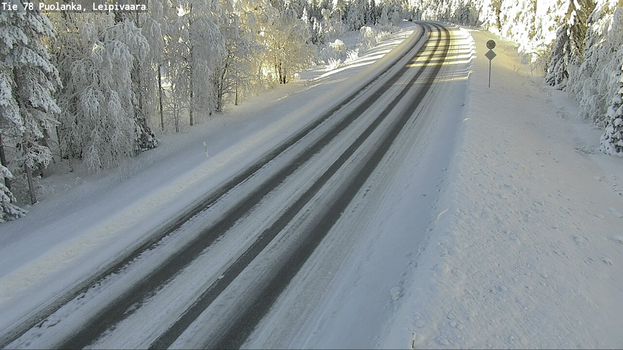 Weather Camera Image Väg 78 Puolango, Leipivaara, Puolanka, Kainuu